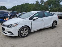 Chevrolet Cruze ls salvage cars for sale: 2018 Chevrolet Cruze LS