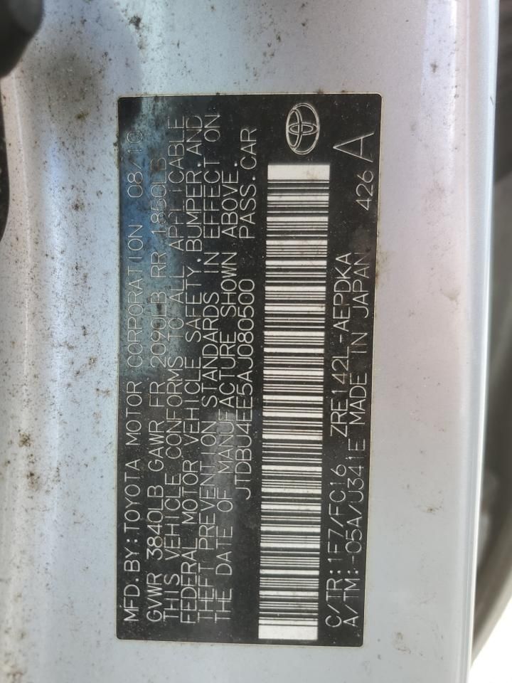 2010 Toyota Corolla Base