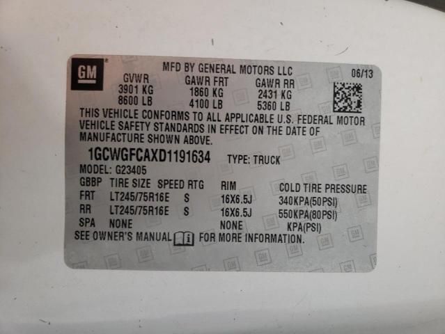 2013 Chevrolet Express G2500