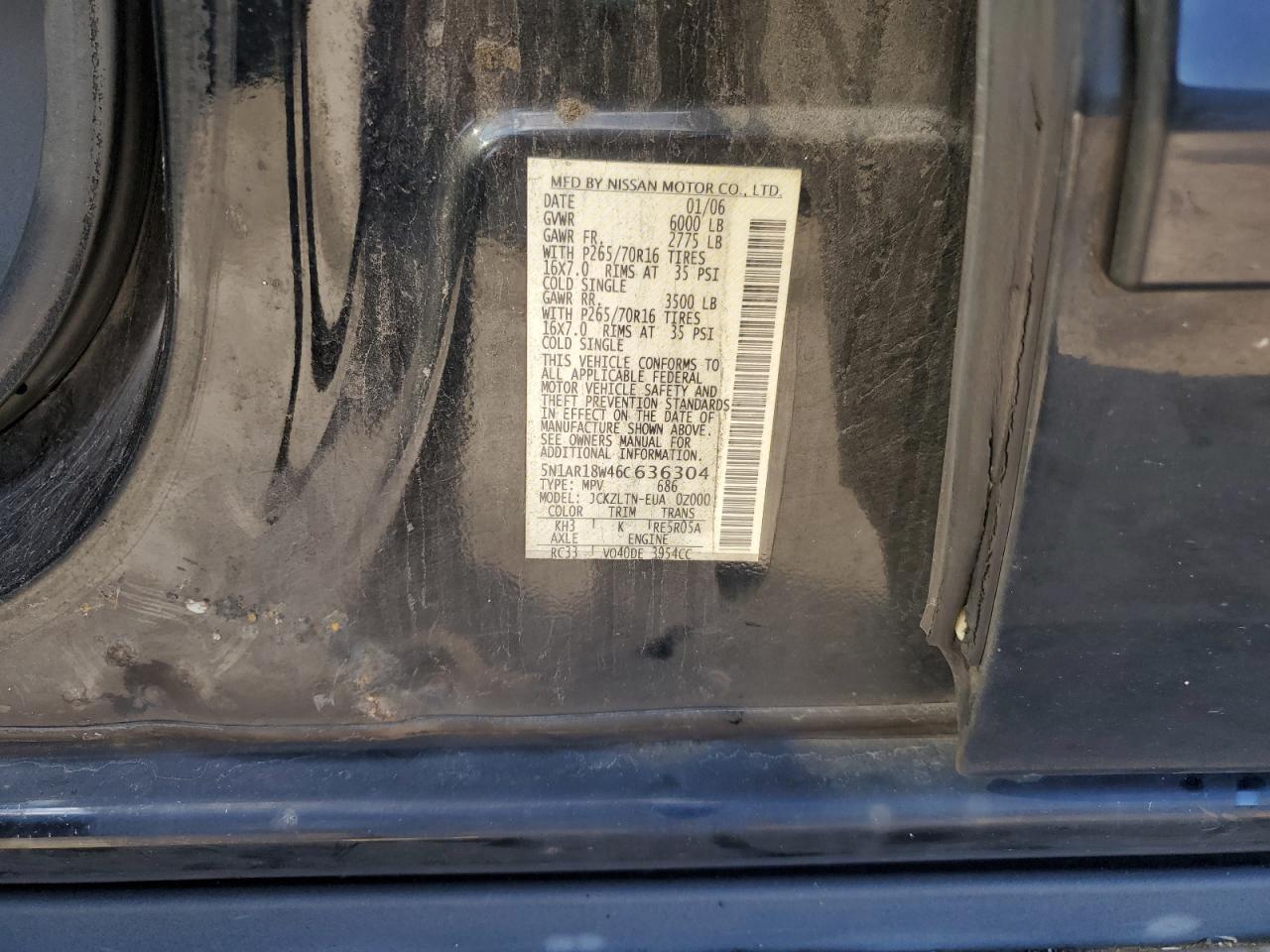 2006 Nissan Pathfinder le