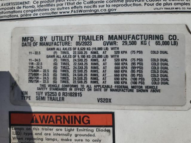 2024 Utility VS2DX DRY Van Trailer