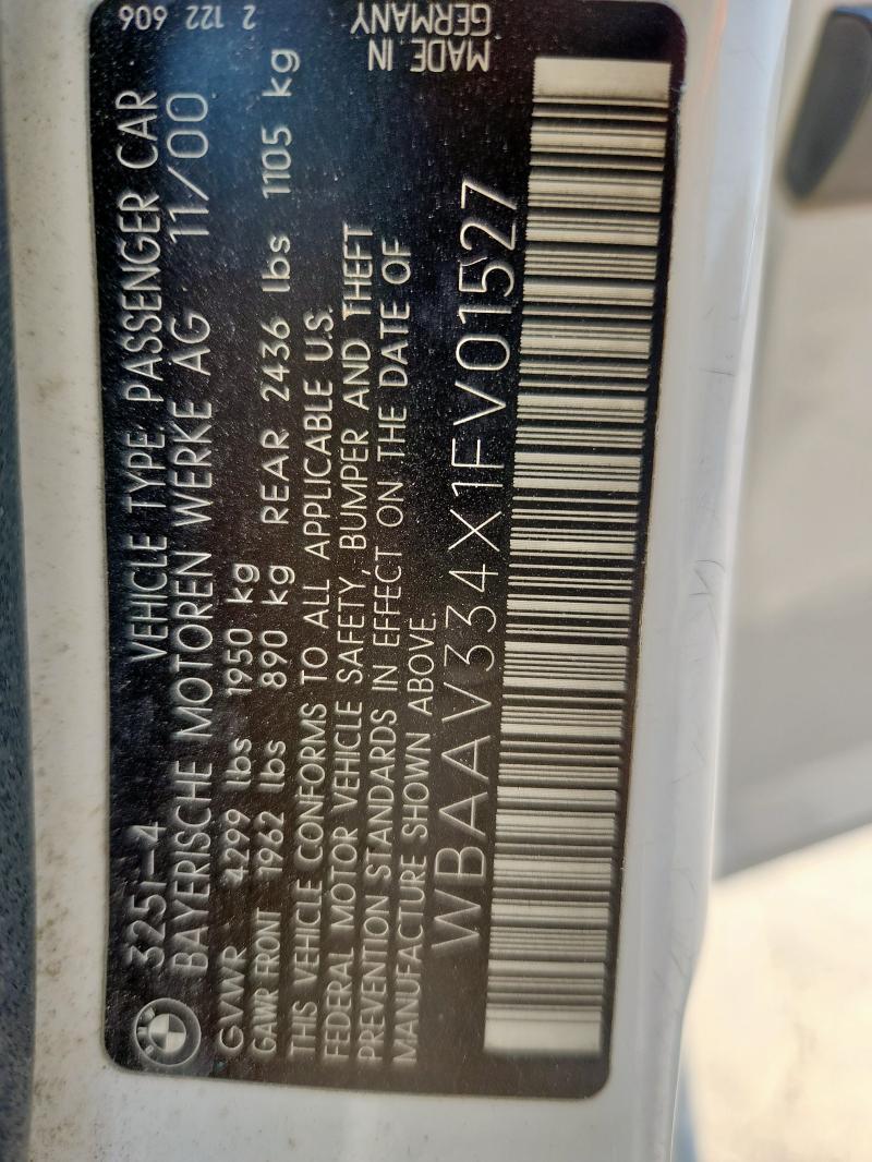2001 BMW 325 i