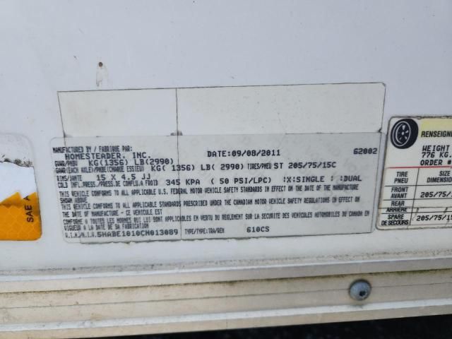 2012 Homesteader 610CS Enclosed Cargo Trailer