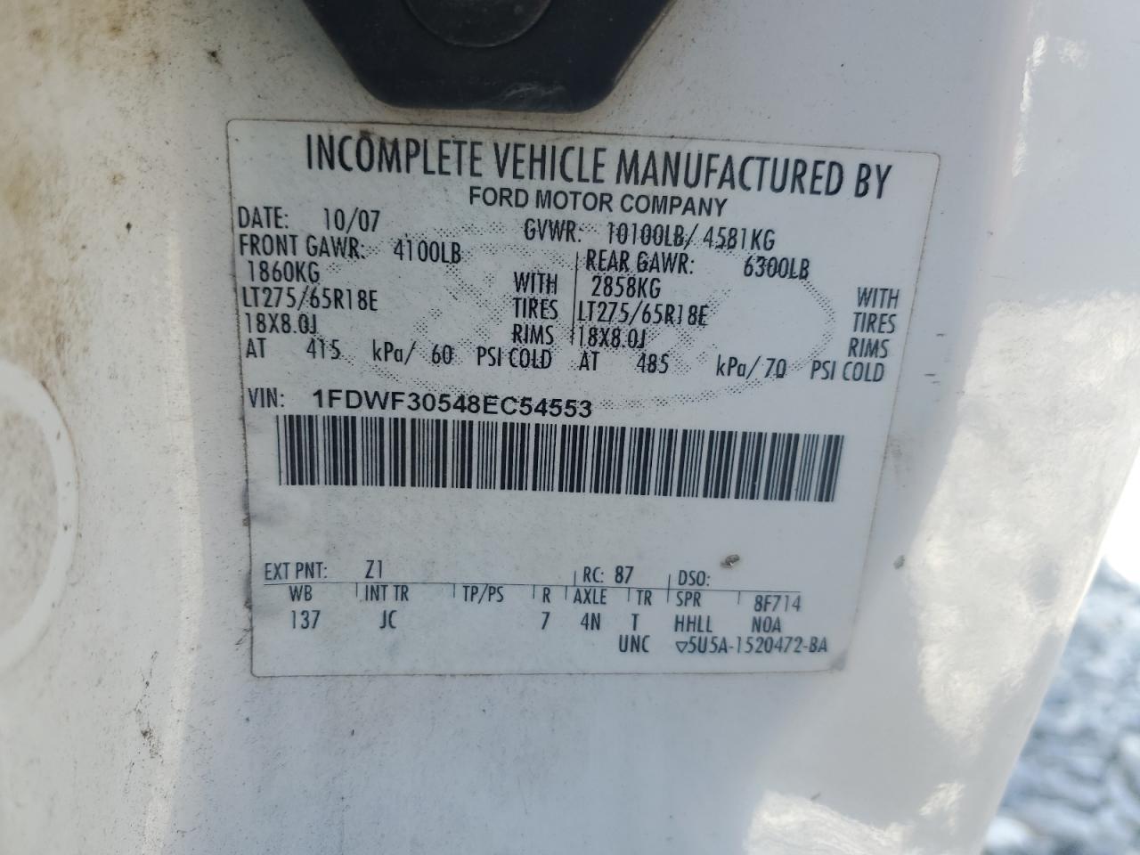 2008 Ford F350 SRW Super Duty