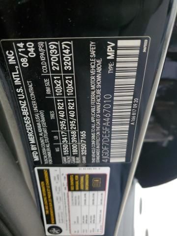 2015 Mercedes-Benz GL 550 4matic