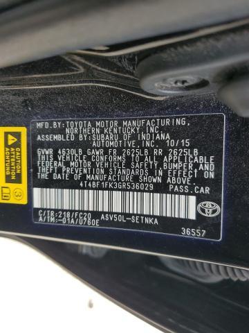 2016 Toyota Camry le