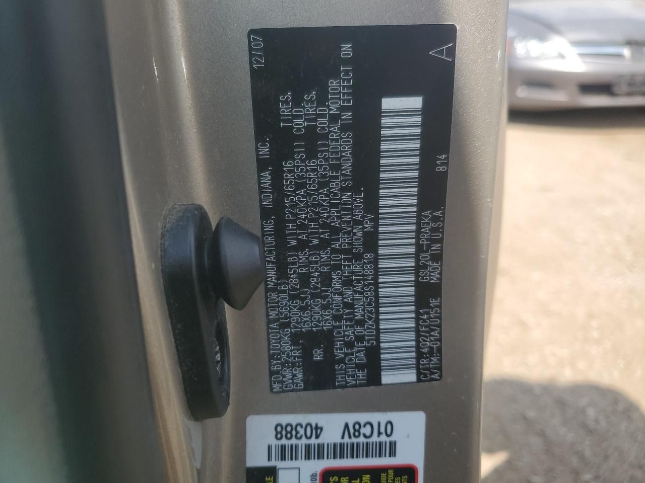 2008 Toyota Sienna ce