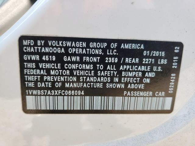 2015 Volkswagen Passat SE