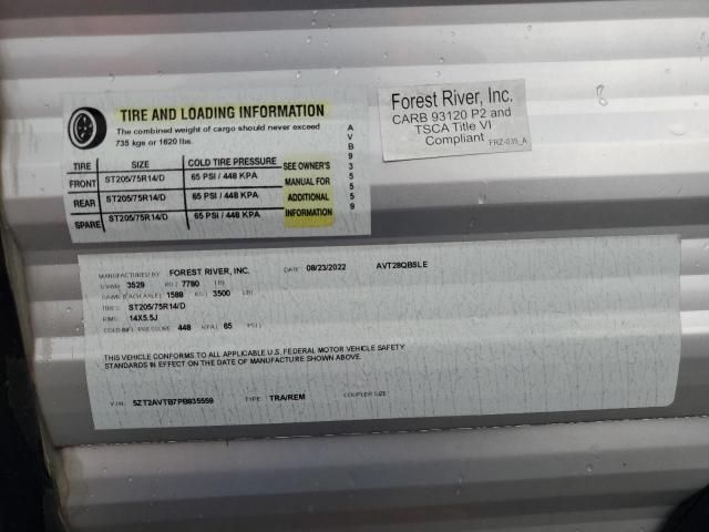 2023 Wildwood 2023 Forest River Avenger