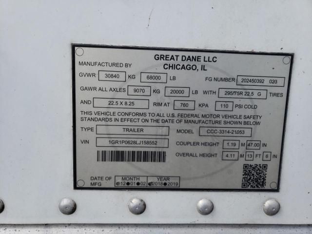 2020 Great Dane CCC-3314-21053 DRY Van Trailer