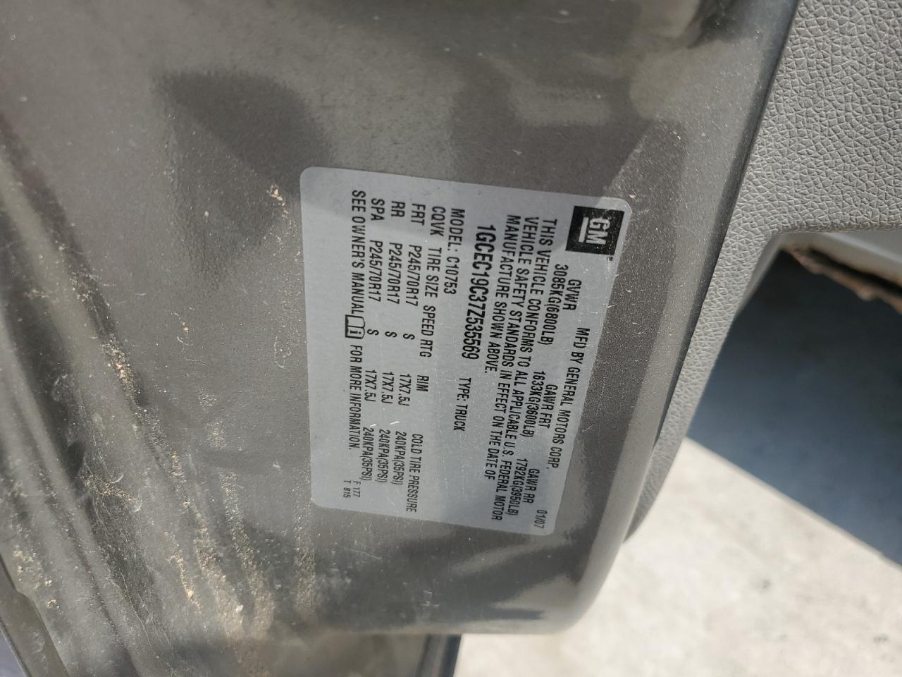 2007 Chevrolet Silverado C1500