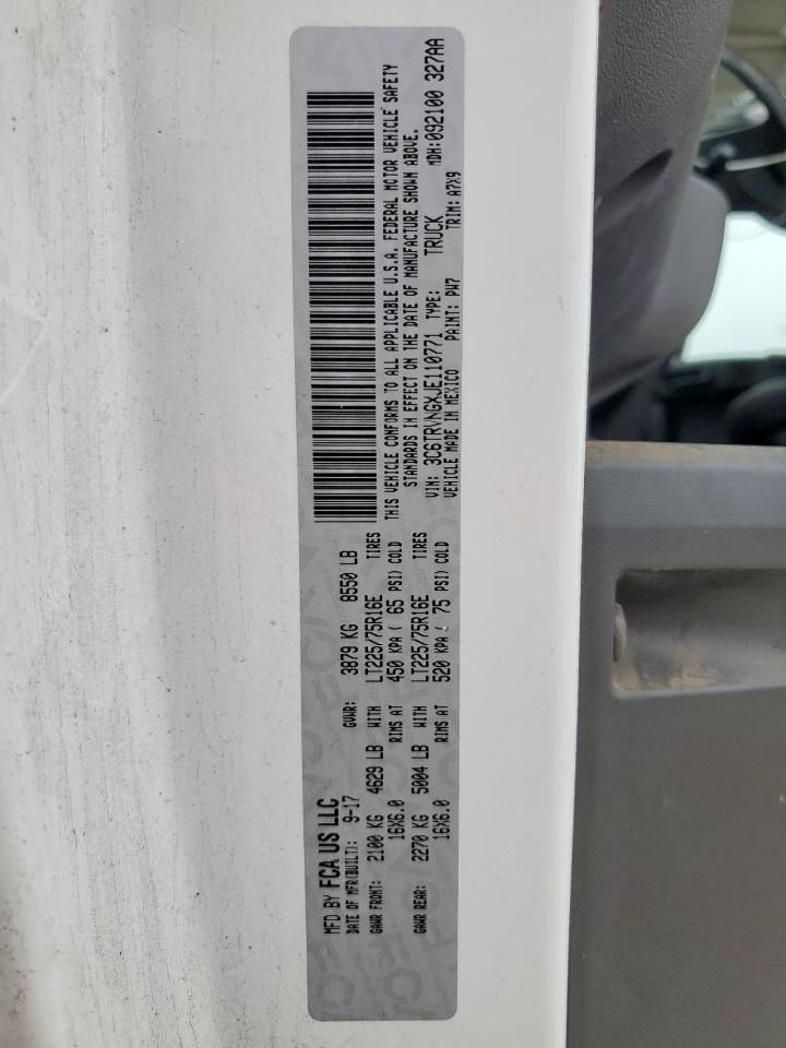 2018 Dodge RAM Promaster 1500 1500 Standard