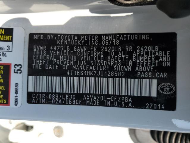 2018 Toyota Camry xse