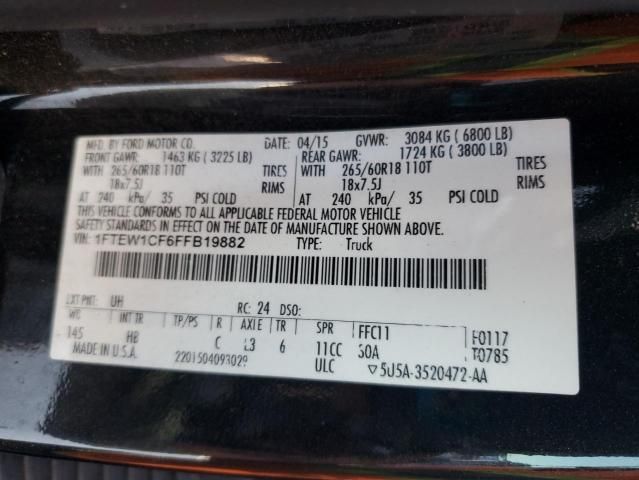 2015 Ford F150 Supercrew