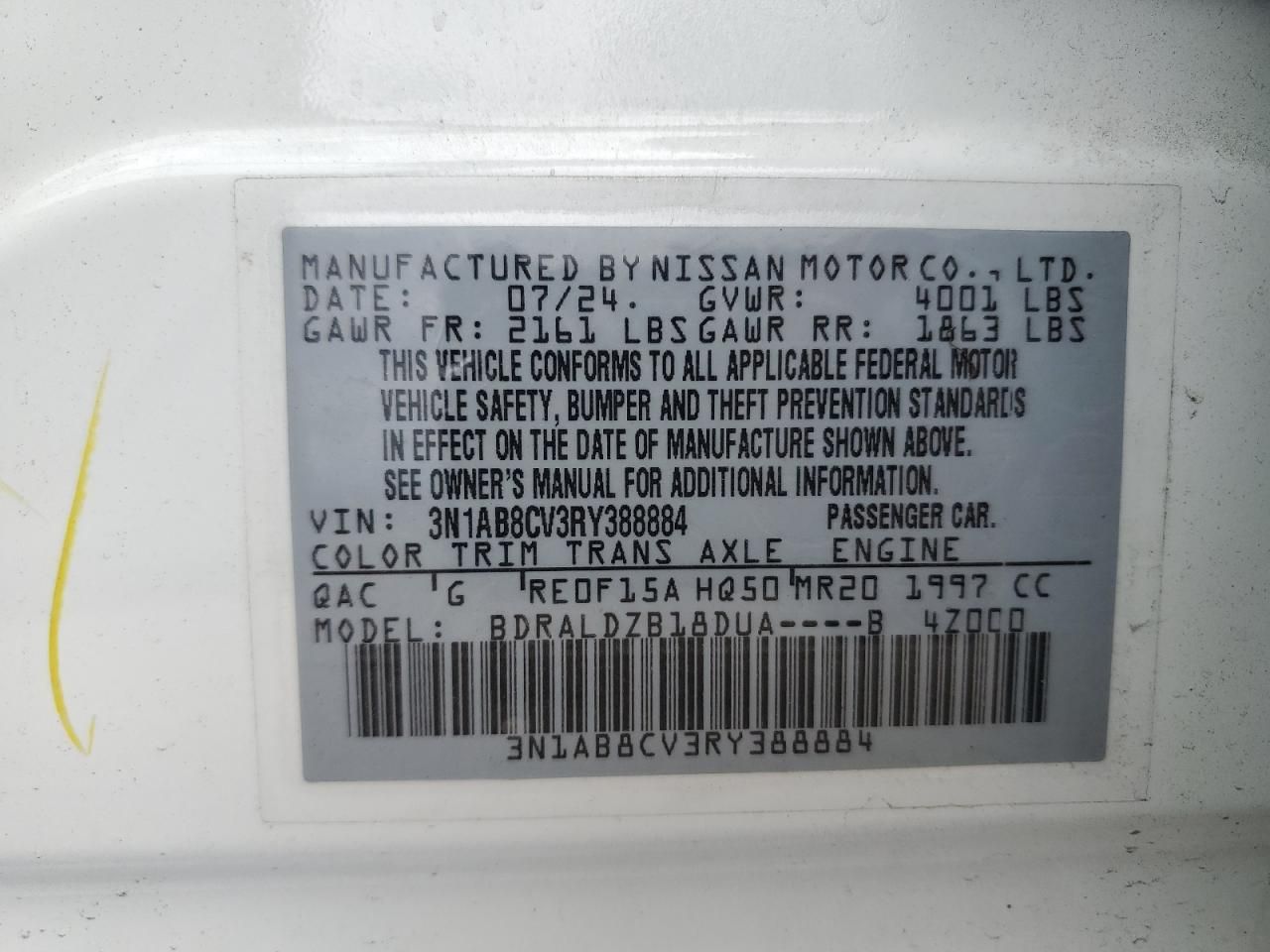 2024 Nissan Sentra sv