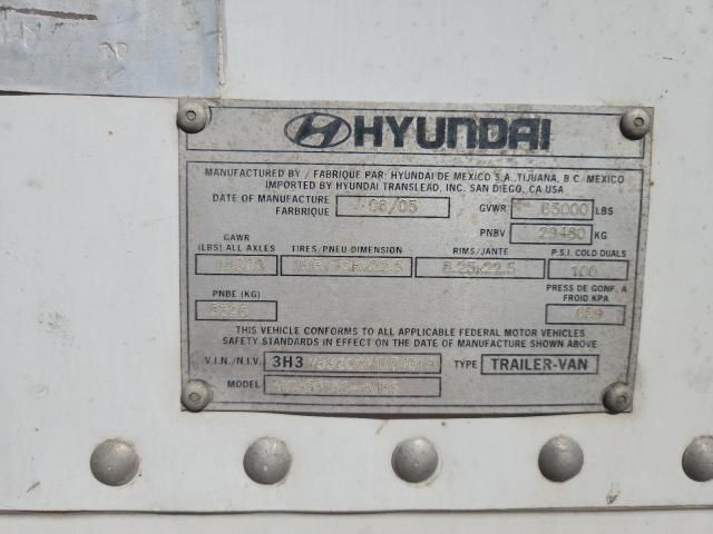 2006 Hyundai V12530152-AJRS DRY Van Trailer