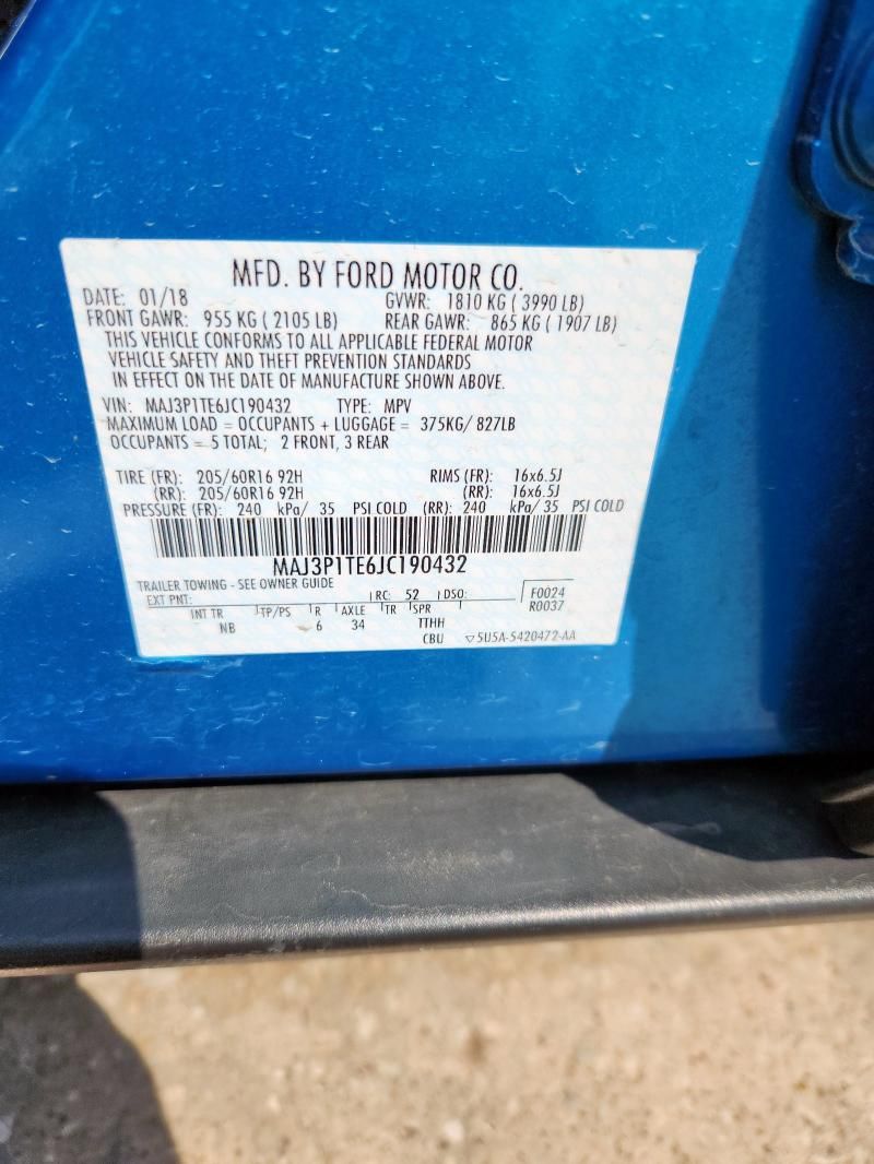 2018 Ford Ecosport SE