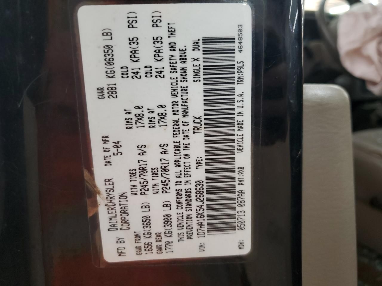 2004 Dodge Ram 1500 st