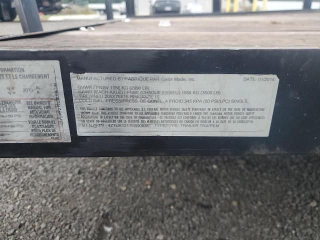 2014 Gato R Made Utility Trailer