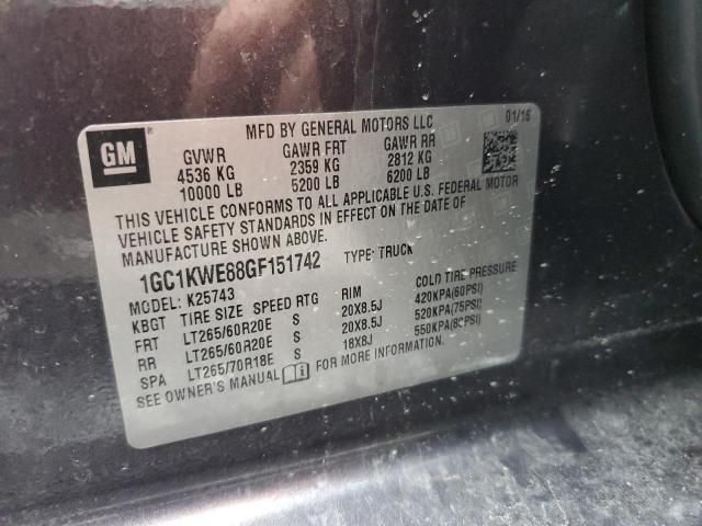 2016 Chevrolet Silverado K2500 Heavy Duty LTZ