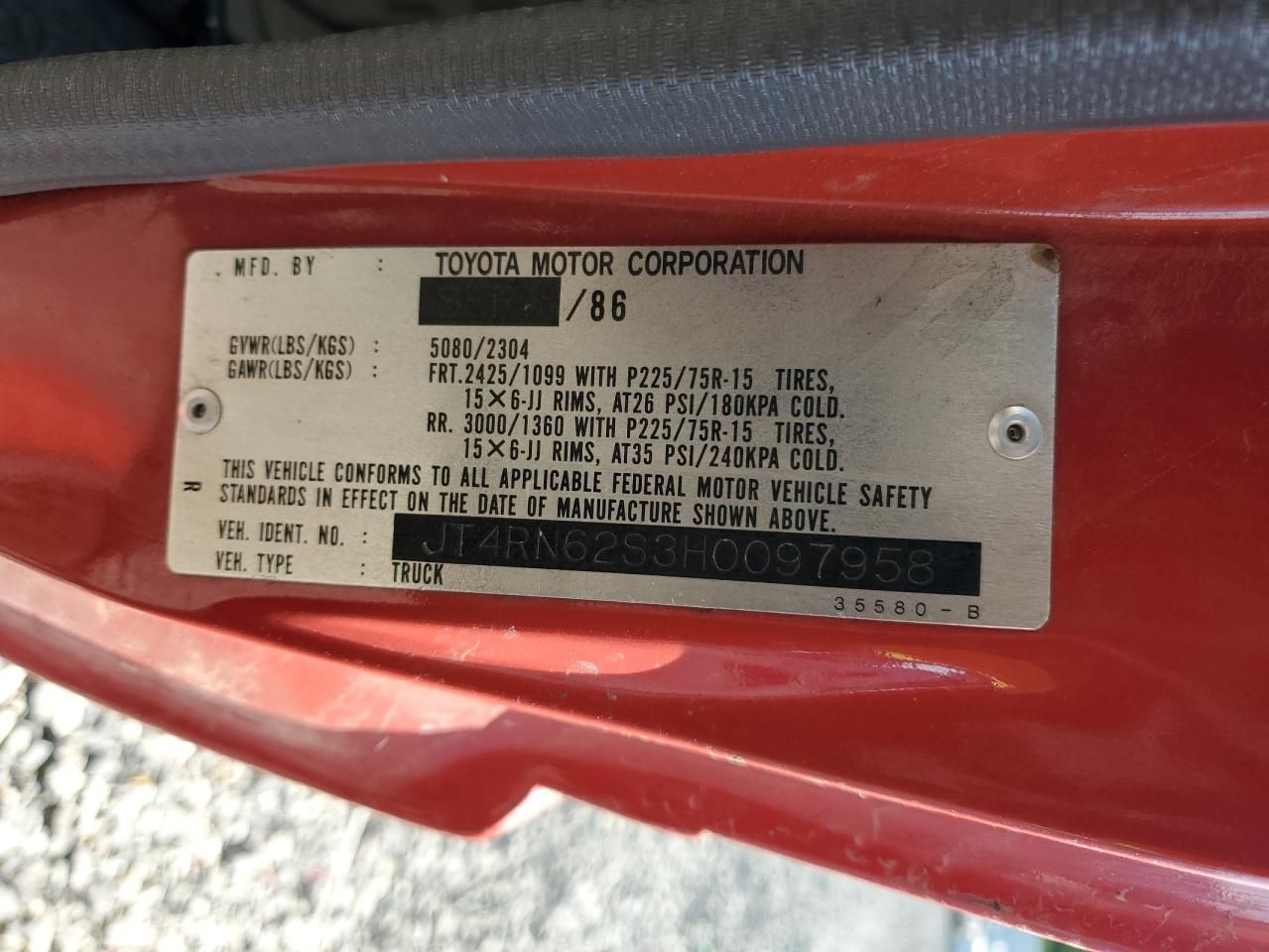 1987 Toyota 4runner Rn60