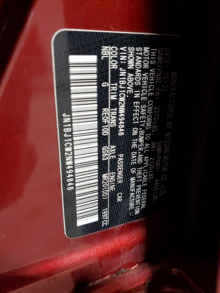 2022 Nissan Rogue Sport sl