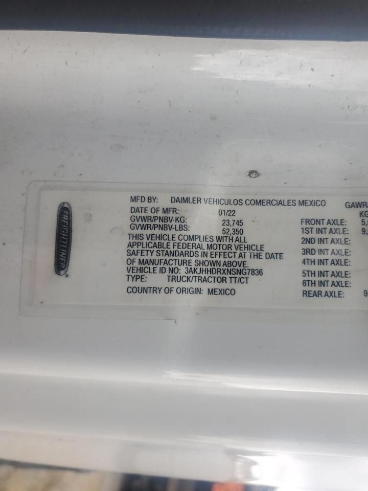 2022 Freightliner Cascadia 126 Semi Truck