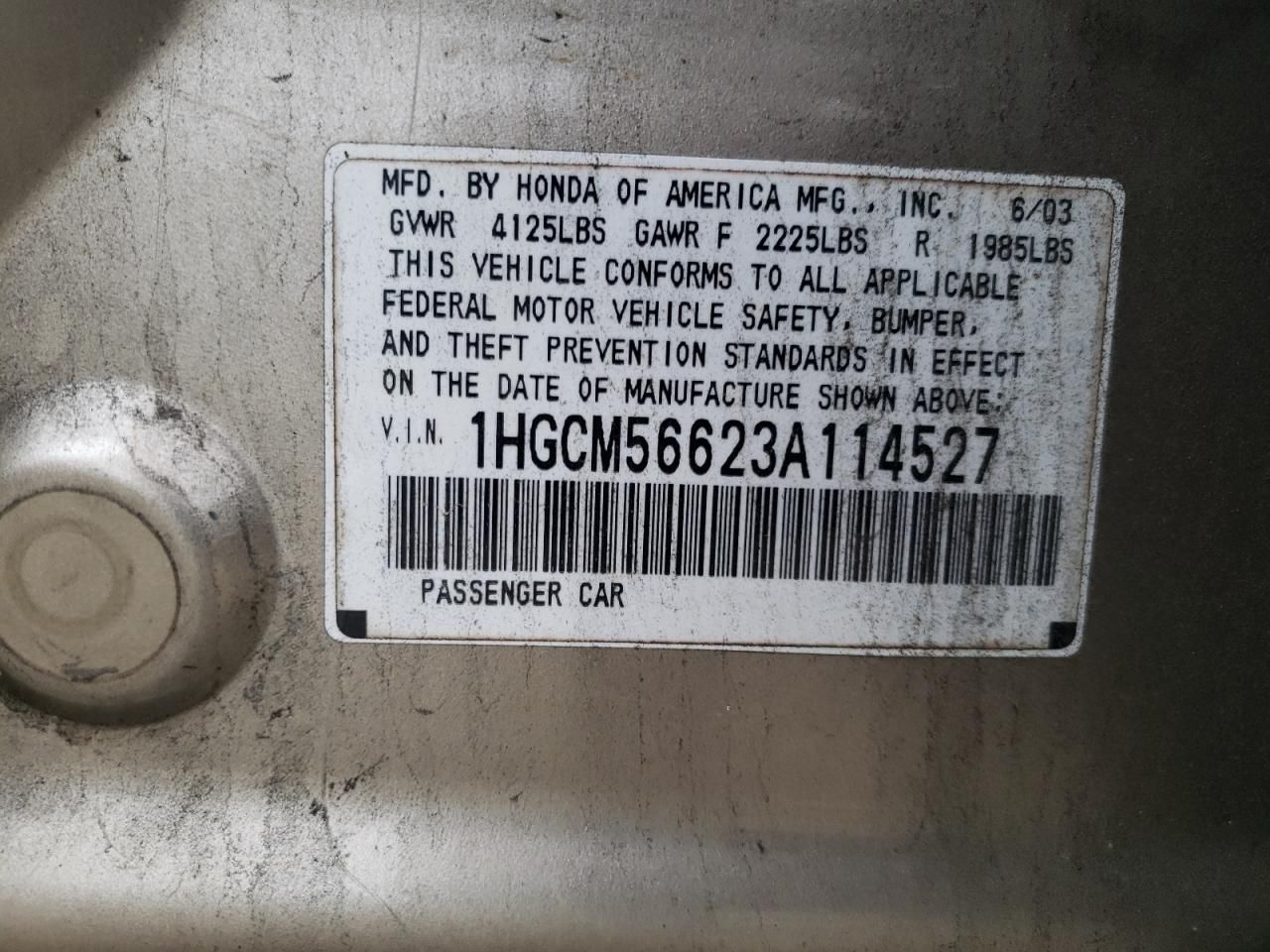 2003 Honda Accord ex