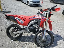 Salvage motorcycles for sale at Prairie Grove, AR auction: 2022 Honda CRF450 RL
