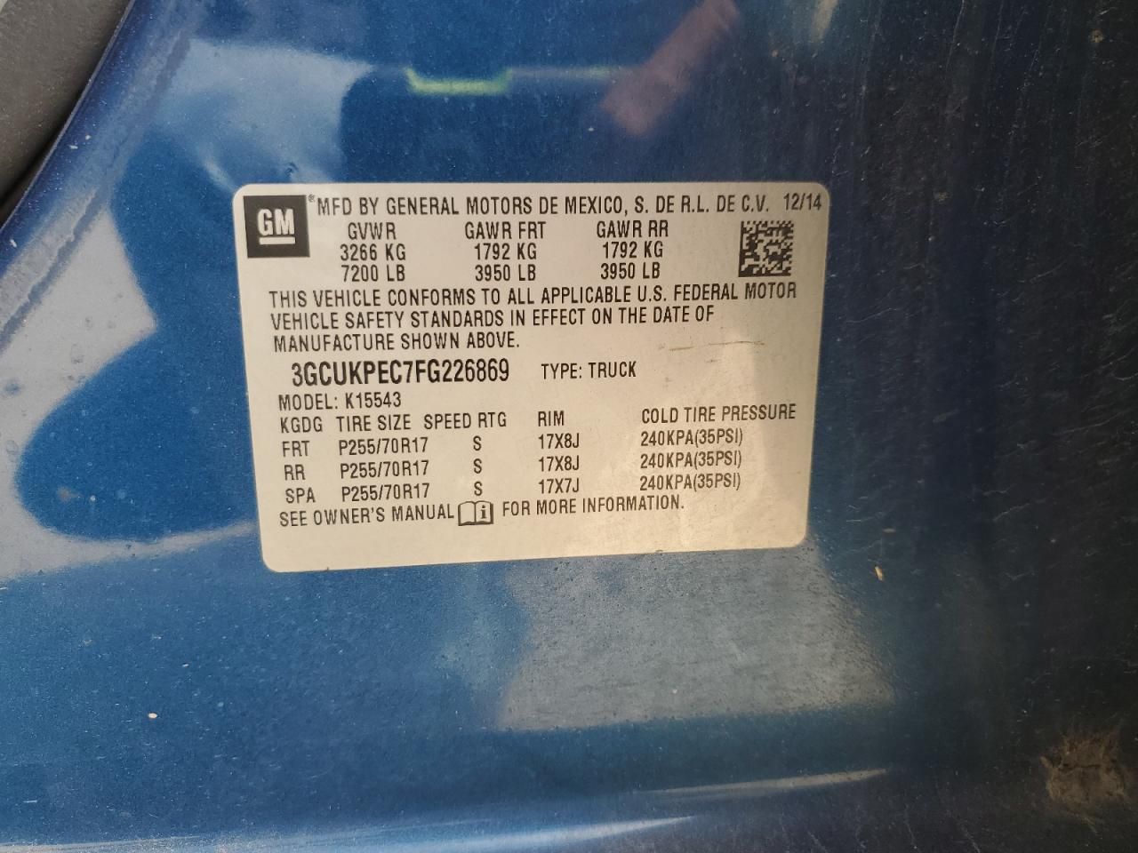 2015 Chevrolet Silverado K1500