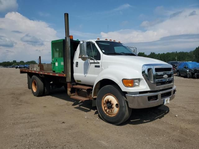2009 Ford F750 Super Duty Flatbed Truck