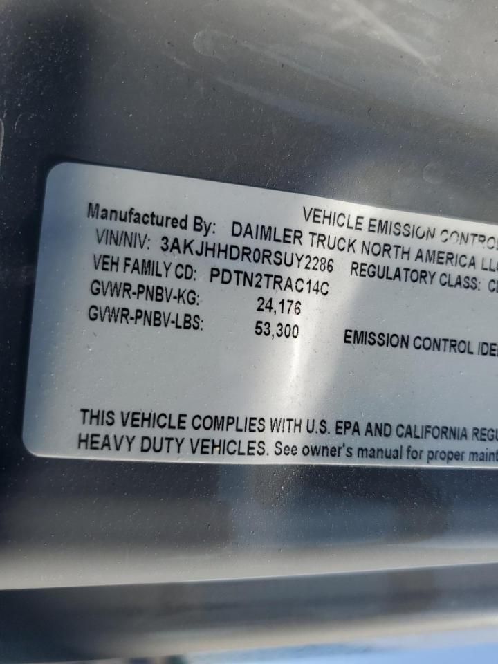 2024 Freightliner Cascadia 126 Semi Truck