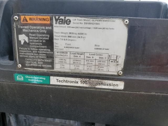 2018 Yale GLP030VXNRSV062 Forklift