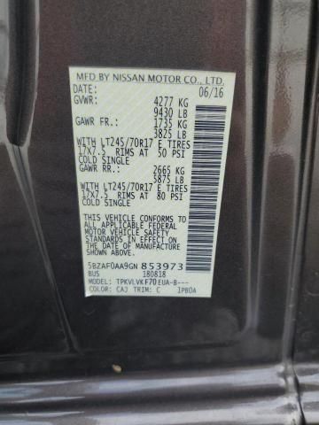 2016 Nissan NV 3500 S