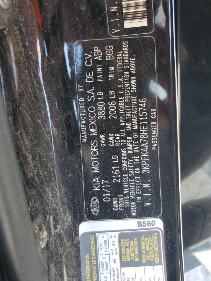 2017 KIA Forte lx