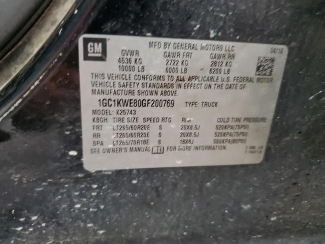 2016 Chevrolet Silverado K2500 Heavy Duty LTZ