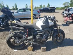 Salvage motorcycles for sale at Montreal Est, QC auction: 2017 Yamaha FZ09