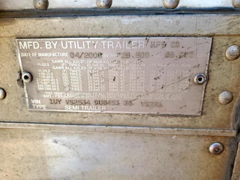 2009 Utility VS2RA Refrigerated Van Trailer