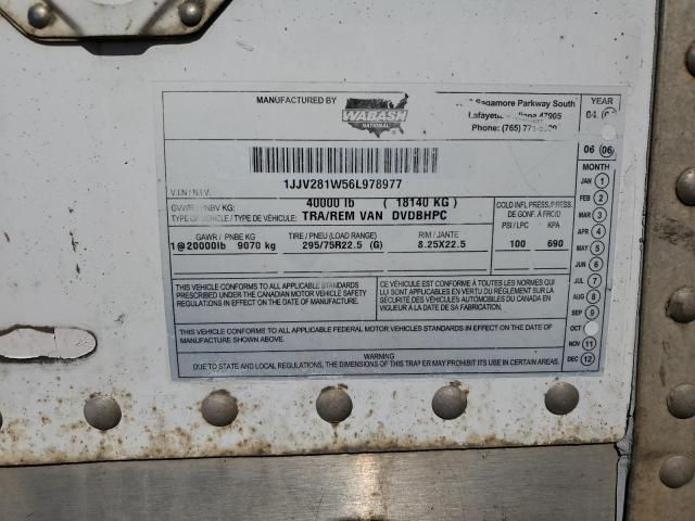 2006 Wabash Dvdbhpc DRY Van Trailer