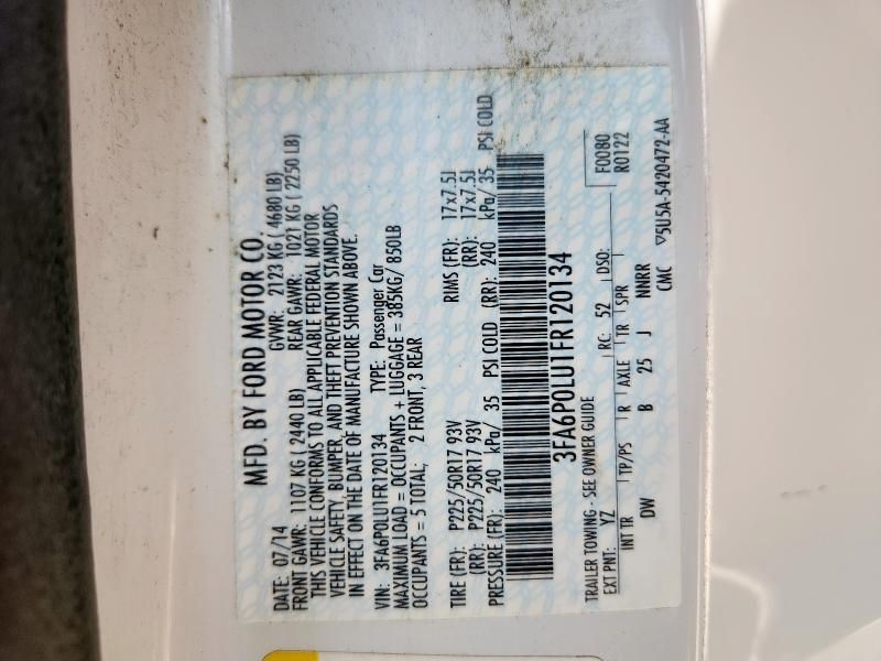 2015 Ford Fusion se Hybrid