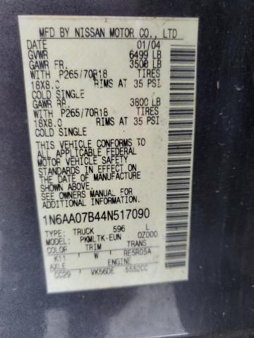 2004 Nissan Titan XE