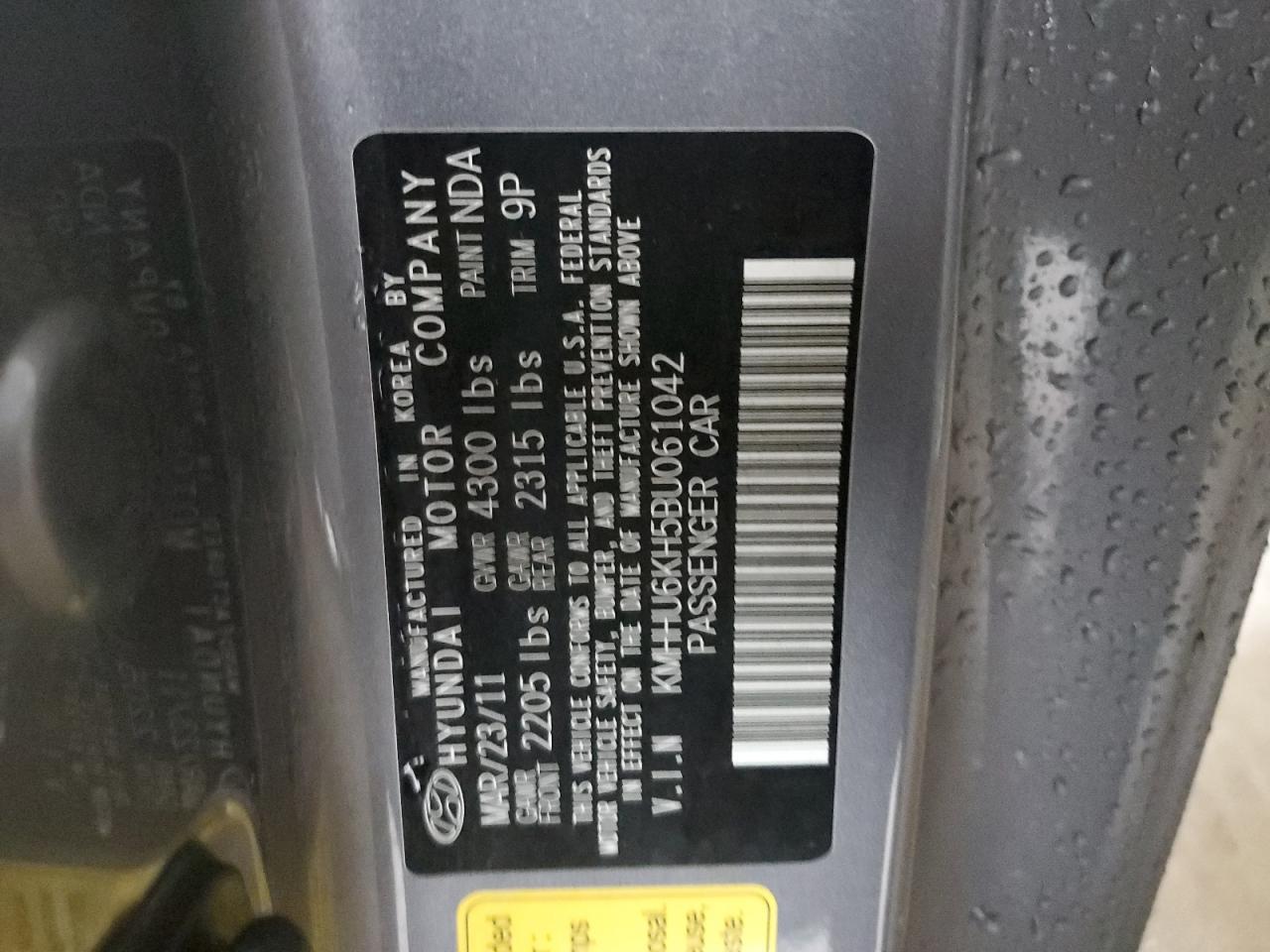 2011 Hyundai Genesis Coupe 3.8l