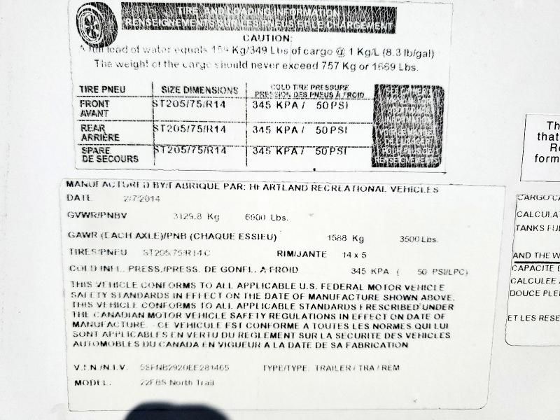 2014 Trailers 2014 North Country Camper