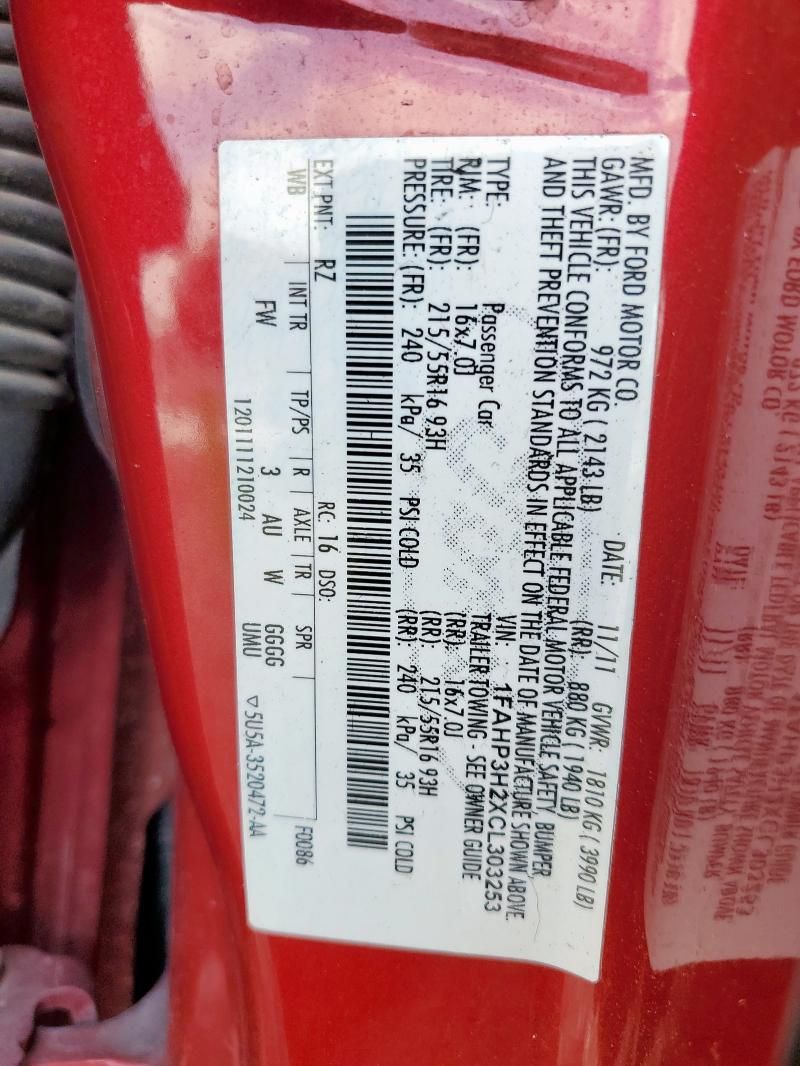2012 Ford Focus SEL