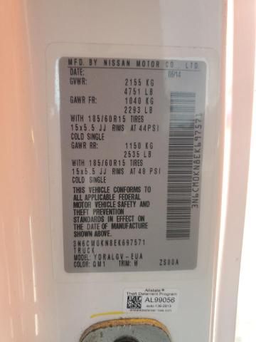 2014 Nissan NV200 2.5S