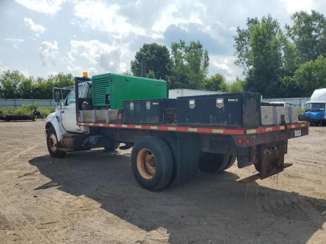 2009 Ford F750 Super Duty Flatbed Truck