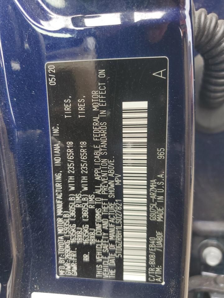 2020 Toyota Highlander xle