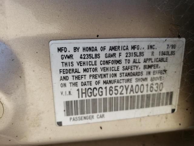 2000 Honda Accord EX