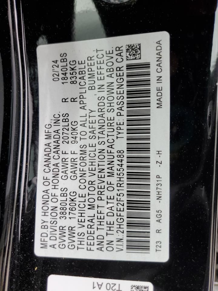 2024 Honda Civic Sport