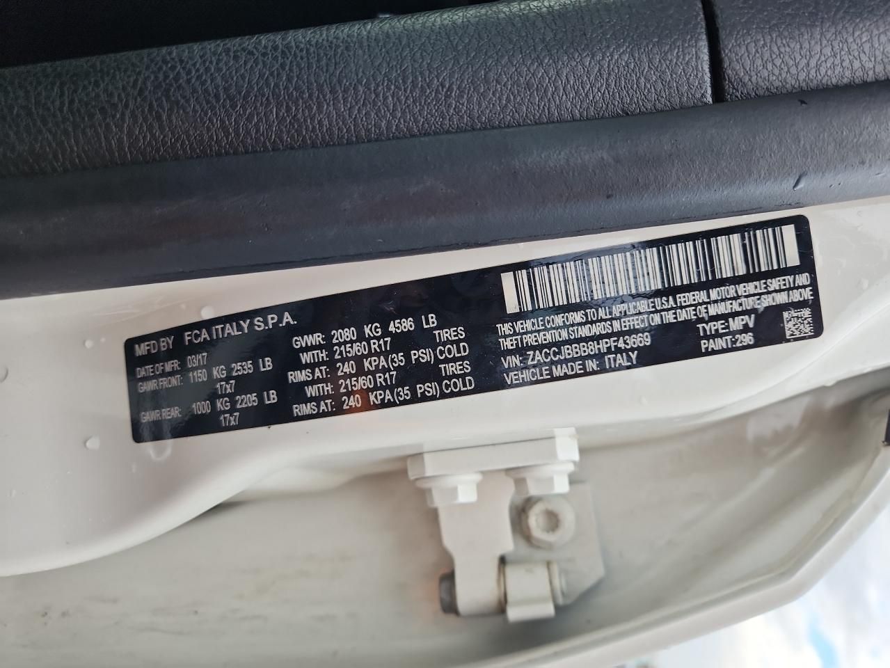 2017 Jeep Renegade Latitude